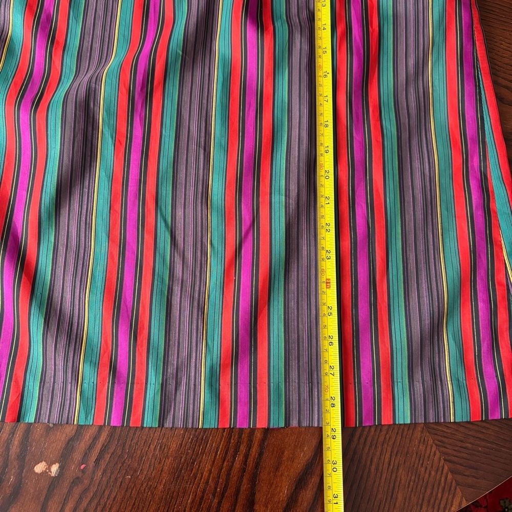 Vintage 1980s–1990s Evan Picone Colorful Striped Maxi Skirt - Picture 4 of 6